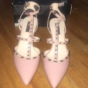 INC Kitty Heels (blush)